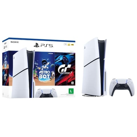 Console PlayStation®5 Slim Disk - Pacote ASTRO BOT e Gran Turismo 7