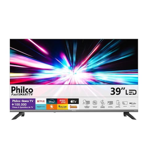 Smart TV 39” Philco Full HD Roku TV Dolby Audio P39CRA