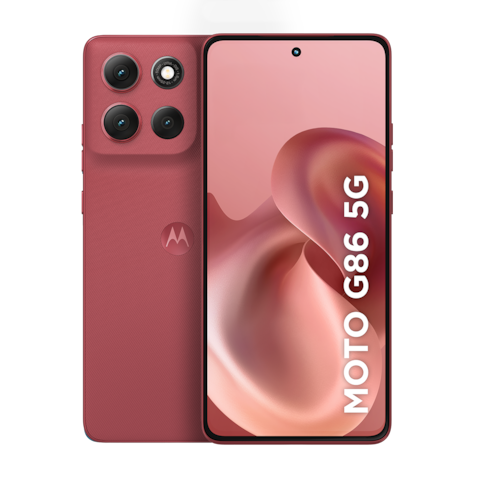 Smartphone Motorola Moto G86 5G Tela 6.7” pOLED 256GB 8GB RAM Câmera 50MP 4K IP69 Desbloqueado Vermelho