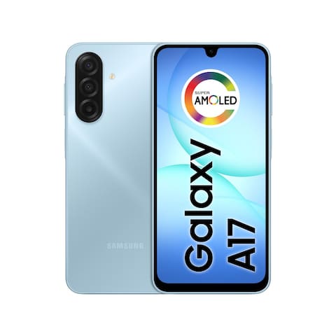 Celular Samsung Galaxy A17 4G Tela 6.7” 256GB Super AMOLED Câmera Tripla 50MP Azul