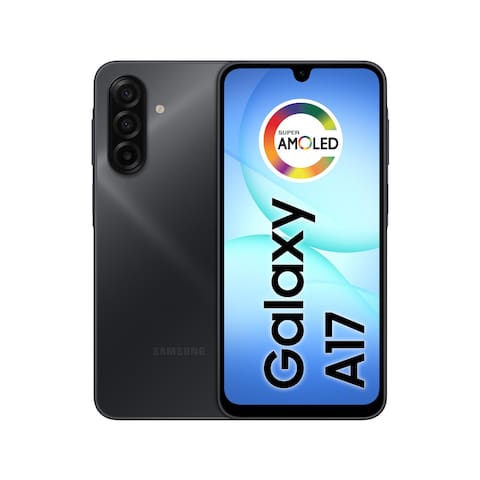 Celular Samsung Galaxy A17 4G Tela 6.7” 128GB Super AMOLED Câmera Tripla 50MP Preto