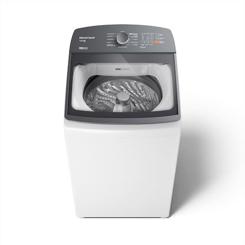 Lavadora de Roupas Brastemp 14kg BWF14AB Smart Sensor Design Compacto Branca
