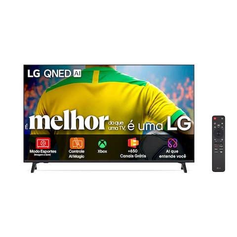 Smart TV LG 86 Polegadas QNED 4K 86QNED73ASA WebOS 25 Processador AI a7 Gen8